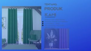 Gorden Jendela/Pintu Polos embos Cantik FREE HOOK dan TALI LP