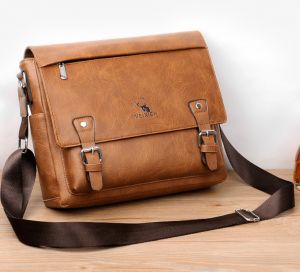 WEIXIER Vintage PU Leather Men Bag Crossbody Messenger Bags Mens Casual Shoulder Waterproof Crossbody Bags
