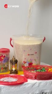 Elianware Edisi Raya 10 LTR BPA FREE Snacks Biscuits Storage Container with Handle