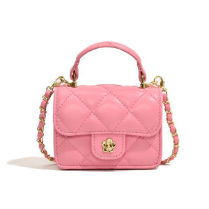 Mini Tea Flower Childrens Handbag Stylish Small Fragrance Style Korean Version Crossbody Bag for Little Girls Fashionable Shoulder Bag