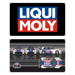 90x150cm LM Oil Flag Polyester Printed Racing Banner Garage or Outdoor For Decoration