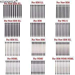 10pcs Black Plastic Stylus Touch Screen Metal Telescopic Stylus Pen for 3DS XL LL New 2DS / 3DS LL XL For NDSL NDSi