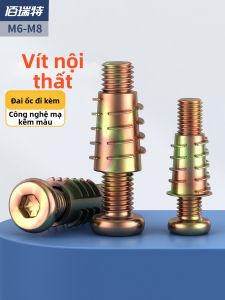 BAIRUITE | Color Zinc Flat Round Head Hex Bolt Set with Zinc Alloy Nuts