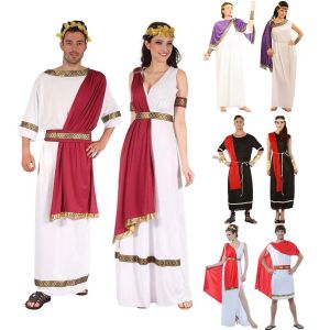 Halloween Party Women Men’s Roman Emperor Toga Costume: Cosplay Costumes & Anime Cosplay