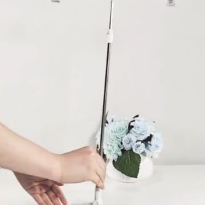 Display Banner Stand Magnet Pop Display Meja Adjustable Tinggi Standing Pop