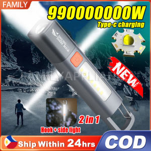Flashlight Waterproof Original Flashlight Chargeable Outdoor Flashlight Rechargeable USB Camping Light IPX6 Waterproof Searchlight Mini LED Flash light Zoomable Camping Hiking Travel Flashlight