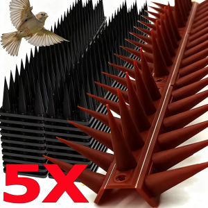 5 ชุด ตะปูกันนกติดผนัง / ตะปูกันนกติดผนัง 5 ชิ้น / ตะปูกันนกกระรอกแมว / ตะปูกันนก PP สำหรับนกพิราบ