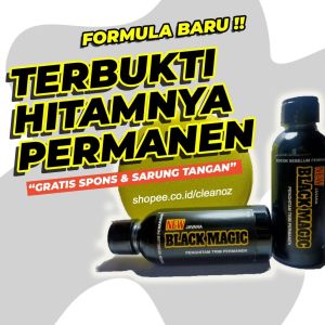 SEMIR PENGHITAM DASHBOARD BODY KASAR MOTOR NEW BLACK MAGIC BLACK TO BLACK HITAM PERMANEN