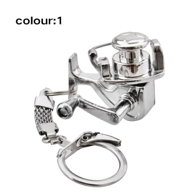 Fishing Reel Decorative Pendant Mini Fishing Reel Keychain Lure Pendant - Exquisite & Compact