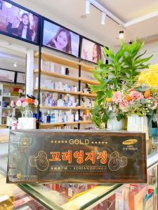 Cao linh chi hộp gỗ đen Hàn Quốc - GOLD Korean YOUNGJI Korean Longevity Mushroom Extract