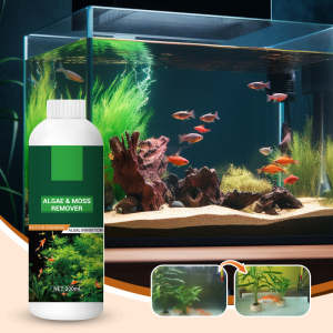 Algae & Moss Remover For Fish Tank 200ml Aquarium Fish Tank Cleaning Agent Safe Water Purification Aquatic Cleaning Tools