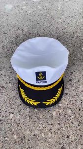 Sailor Hat Yacht Captain Hat Men Navy Marine Hat Adjustable Navy Sailor Hat For Adults Teens Kids