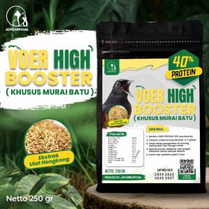 MAKANAN BURUNG MURAI | VOER BURUNG MURAI | JUARA LOMBA | EKSTRAK ULAT HONGKONG | PAKAN JUARA LOMBA | VOER PREMIUM | VOER GACOR SEHARIAN | MAKANAN BURUNG JUARA LOMBA | VOER HIGH BOOSTER PROTEIN 40% ( KHUSUS MURAI BATU ) 125 GR