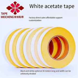 สายรัดเทปฉนวนแถวเทปอาซีเตทสีขาวทนอุณหภูมิสูงตัวดูดหน้าจอ TV เทปซ่อม LCD ยาว30เมตร/ม้วน