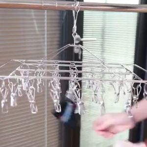 MONZA ที่ตากถุงเท้า ที่หนีบผ้าสแตนเลส ไม้แขวนสแตนเลส 30 ตัวล็อค No.Y1900