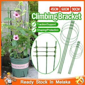 Plant Flower Shelf Climbing Support Bracket Net Flower Rack Ring Garden Trellis Tomato Vine Planting Equipment Bonsai Tool 45cm 60cm 90cm 支撑杆爬藤花架 拼接花支架