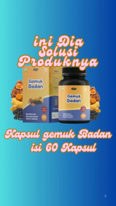 suplemen Kapsul gemuk badan dan madu Penggemuk Badan Alami Menambah Nafsu Makan dan berat badan BPOM