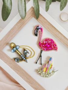 Luxurious Handmade Beaded Diamond Embellishments Snail Bird Motif Decorative Patch Fabric Accessories for Clothing And Home Sewing