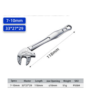 Crab Claw Wrench Heavy Duty Adjustable Ratchet Self Locking Wide Jaw Multifunctional Auto Motorcycle Pipe Repair Tool