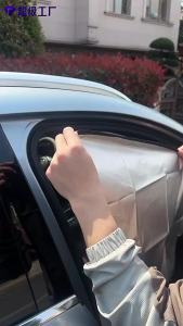 Magnetic Suction Side Curtain Car Window Sunscreen Privacy Titanium Silver Sunshade Curtain for Vehicle Side Windows