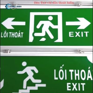 Đèn Exit 2 mặt đèn chỉ dẫn thoát hiểm các ngả đèn thoát hiểm sự cố phòng cháy chữa cháy đèn lối thoát đèn lối thoát cầu thang đèn lối thoát 2 bên thiết bị phòng cháy chữa cháy hàng chất lượng cao giá rẻ Loại 1