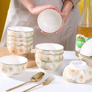 Bát Đựng Cơm Trưa Nhỏ Hoa Cúc Bát Đựng Súp Bát Đựng Cơm Bát Đựng Cơm Trưa Bát Đựng Cơm Trưa Bằng Gốm Sứ Bát Đựng Cơm Trưa Hình Tròn