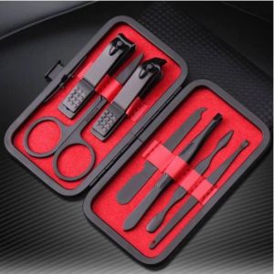 Gunting Kuku Set Black Stainless Steel Super Lengkap / Gunting Kuku Set Hitam