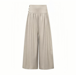 Slimming Wide Leg Casual Pants Womens High Waist Versatile Retro Style Drapey Comfortable Female Fashion Spring Season