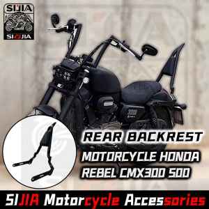 Motorcycle Rear Backrest Sissy Bar Luggage Rack For Honda Rebel CMX 300 500 CMX300 CMX500 2017-2024 Qianjiang Flash 300s