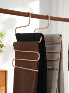 กางเกงผู้ชายชั้นเก็บเสื้อผ้าหลายชั้นอลูมิเนียม กางเกงขายาวเก็บของได้หลายชั้น ชั้นวางเสื้อผ้าอเนกประสงค์ สแตนเลส ชั้นวางเสื้อผ้าหลายชั้น