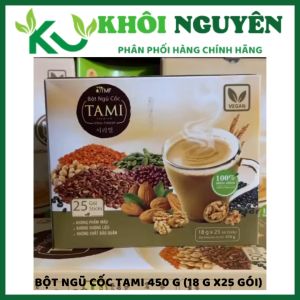 Bột ngũ cốc TAMI loại có đường hộp 450g 25 gói Cty TMF