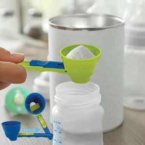 Durable PP Material Mess-Free Protein Powder Scoop - Sliding Funnel for Milk & Supplements Kitchen Gadget for All Occasions