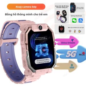 Đồng Hồ Thông Minh 4G Cho Trẻ Em Với Camera HD Gọi Video Hai Chiều Định Vị GPS Đồng Hồ Báo Thức & Máy Tính - Đồng Hồ Điện Thoại An Toàn Cho Trẻ Em