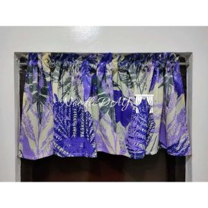 Silvia Design Valancer Curtain Standard Size 60x 17 inches Window Curtain