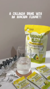 Avocado Glow Detox Slimming Collagen With Glutathione Fat Burner Drink