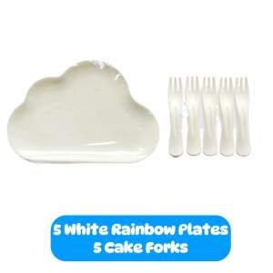 [LIL BUBBA] 5/10 PEOPLE SET PARTY CUTLERY PLATE SET CAKE PLATES FORK