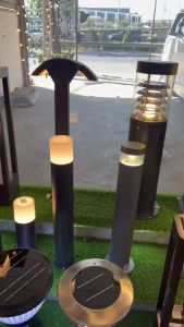 โชล่าเซล์ไฟสนาม พลังงานแสงอาทิตย์ ไฟทางเดิน BOLLARD SOLAR CELL ชุดไฟเซลรูปแบบแสงอาทิตย์สำหรับการเดินทาง รูปทรงทันสมัย