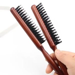 Teasing Brushes for All Hair Types: Wooden Bristle Hair Brush & Versatile Hair Styling Tool