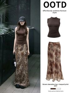 ZUKUN | Leopard Print Pencil Skirt