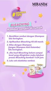 MIRANDA Hair Color MC6 Bleaching 30ml Permanent || Cat Rambut || Semir Rambut Premium Miranda