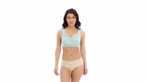 FallSweet Women Wireless Sports Bra Seamless Lace Beauty Back Bralette Soft Support Crop Tops Female Lingerie Asian Size L-3XL