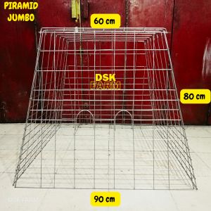 KANDANG AYAM PIRAMID JUMBO 90X80X60 CM