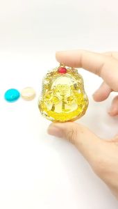 [ TCH ] Mặt dây chuyền Phật Di Lặc Vui Vẻ Chạm Song Long Màu Vàng Trong Suốt  - Bao hoàn tiền trong vòng 07 ngày - Tubi Cony - TCH
