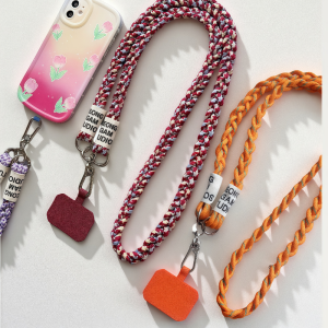 Fashion Girl Lanyard Crossbody Long Outdoor Sports Lanyard Mountain Shoulder Braided Strap Strong Lanyard for IPhone 16