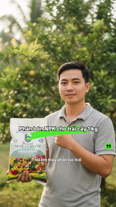 Phân Bón NPK Cao Cấp Better Xanh 12-12-17+6S+TE (Gói 1kg) - Phân Bón Nuôi Hoa Đậm Màu Dưỡng Trái Lớn Nhanh Ngọt Trái Chắc Hạt.