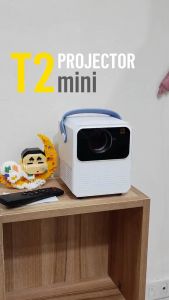 ปรเจคเตอร์4K T2 MIni Projector Full HDมินิโปรเจคเตอร์ WIFI บลูทูธ รองรับการมิเรอร์หน้าจอโปรเจคเตอร์มินิต่อกับมือถื