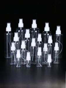 Transparent Plastic Spray Bottle Fine Mist Small Size for Makeup Water 10/20/30/50/100ml Multi-capacity Personal Care Tool
