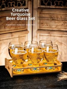 ZHUXI | Creative High-End Turquoise Beer Glass Set