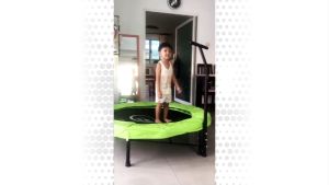 Super Bounce แทรมโพลีนที่กระโดด - 55 นิ้ว - บรรจุความสูง สปริงบอร์ด 1.40 เมตร - เสริมพัฒนาการ ความจำหน่าย แบบจากนิวซีแลนด์