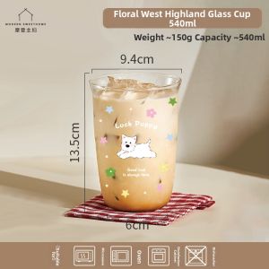 MODERN SWEETHOME | Ins Style High Borosilicate Glass Multifunctional Water Cup